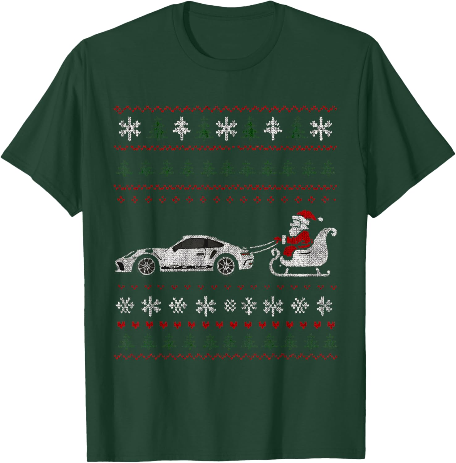 GT3 RS Supercar Car Festive Jumper Style Gift T-Shirt - T-Shirt | Forest