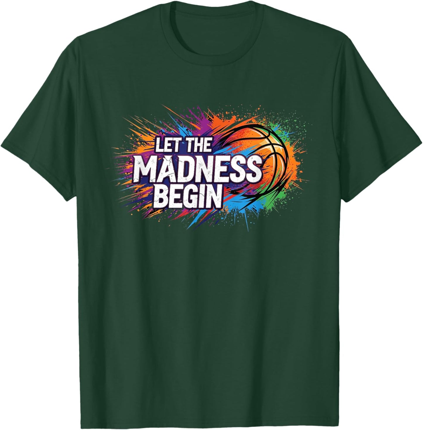 Game Day Madness - Ready for The Basketball Bracket T-Shirt - T-Shirt | Forest