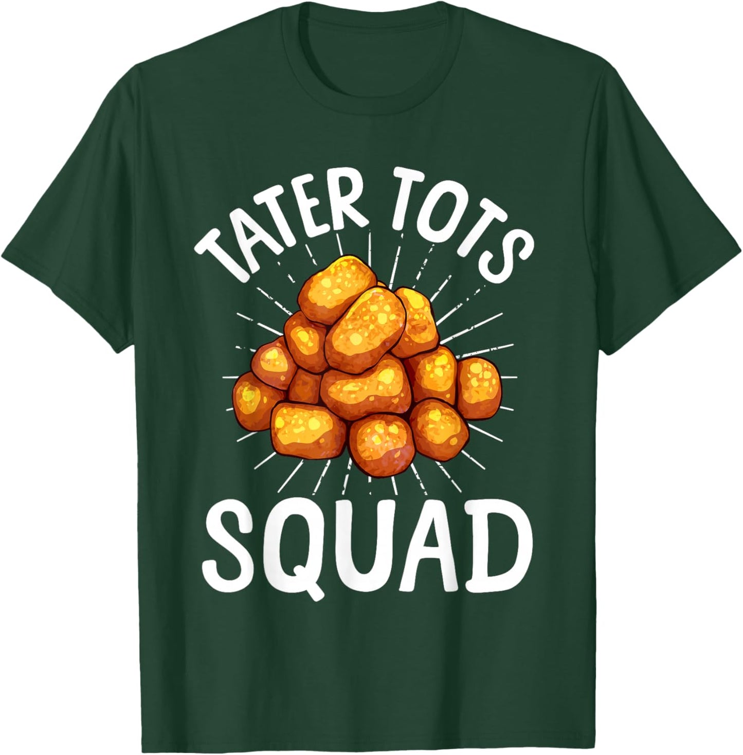 Cool Tater Tot Art Women Kids Potato Tater Tot Lover T-Shirt - T-Shirt | Forest