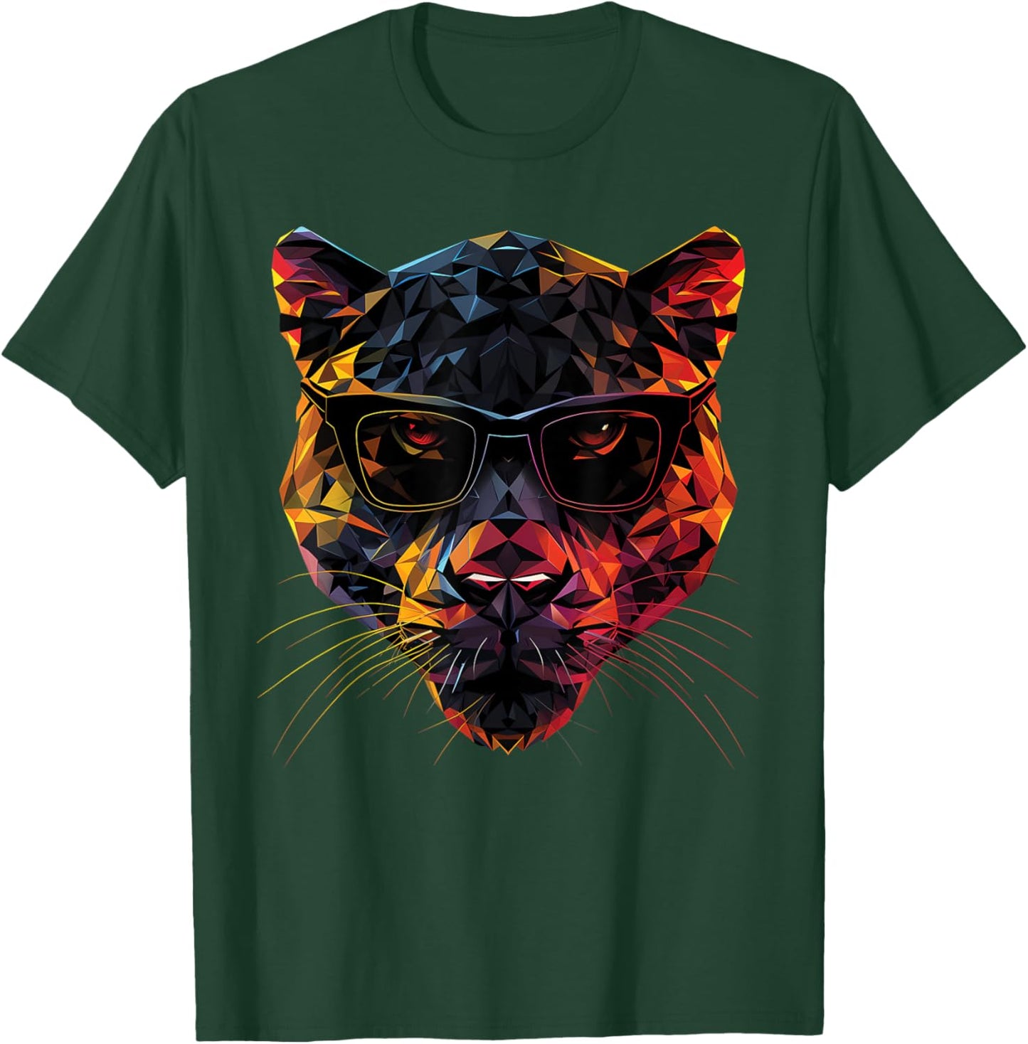 Panther Dad Mom Cool Sunglasses - Panther T-Shirt - T-Shirt | Forest