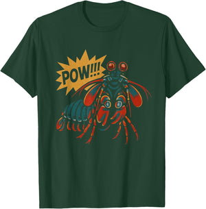 Mantis Shrimp Pow Punch Funny Ocean Animal T-Shirt - T-Shirt | Forest