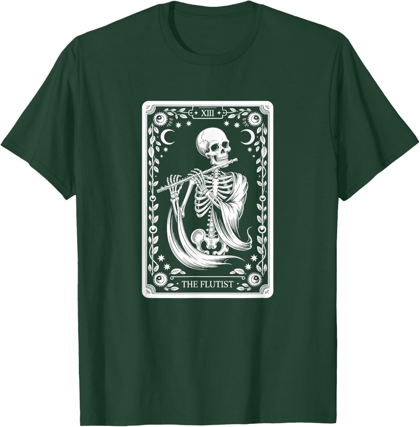 The Flutist Tarot Card, Flute Player T-Shirt - T-Shirt | Forest