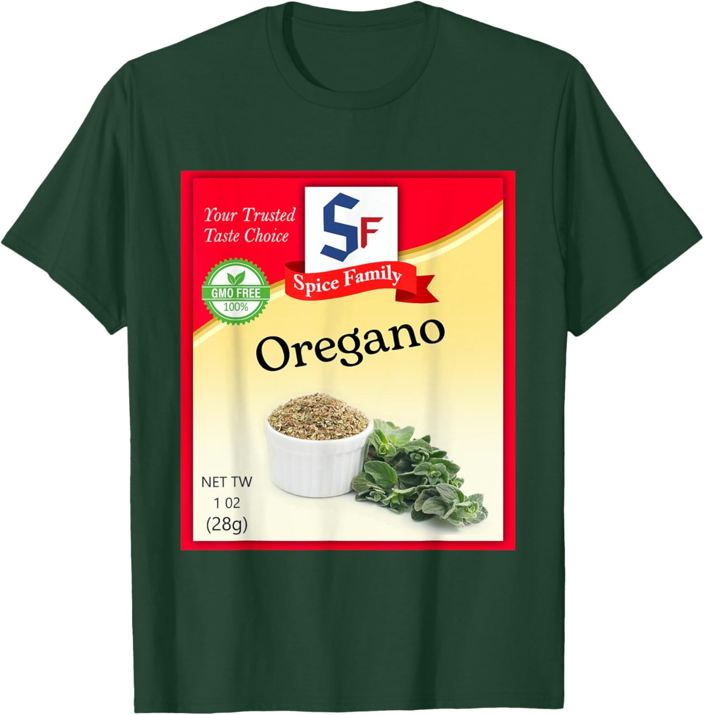 Oregano Condiment Costume Holiday Spice Costumes T-Shirt - T-Shirt | Forest