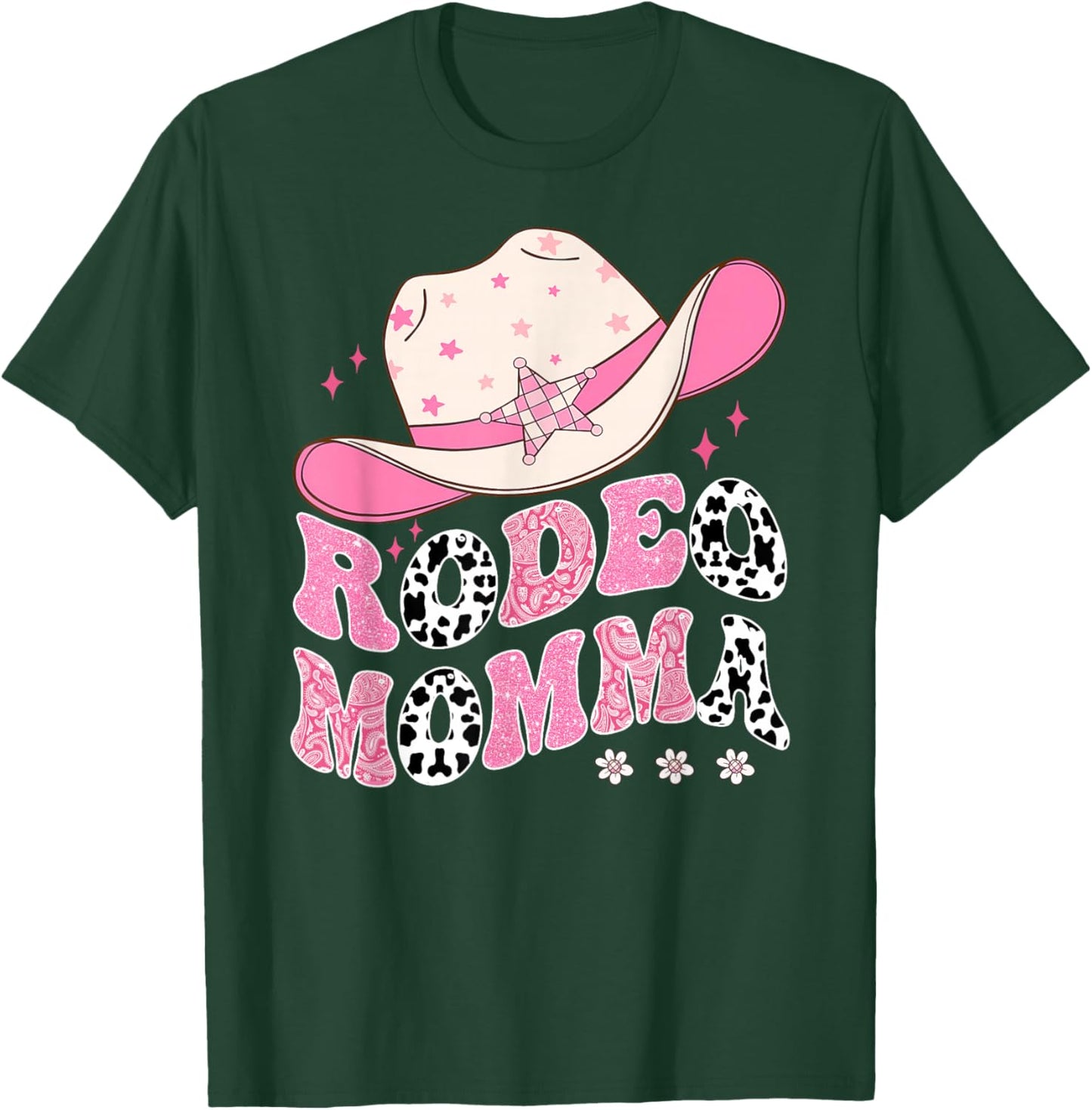 Rodeo Momma Pink CowGirl 1St Birthday Family Matching T-Shirt - T-Shirt | Forest