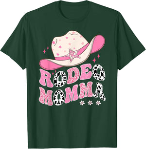 Rodeo Momma Pink CowGirl 1St Birthday Family Matching T-Shirt - T-Shirt | Forest