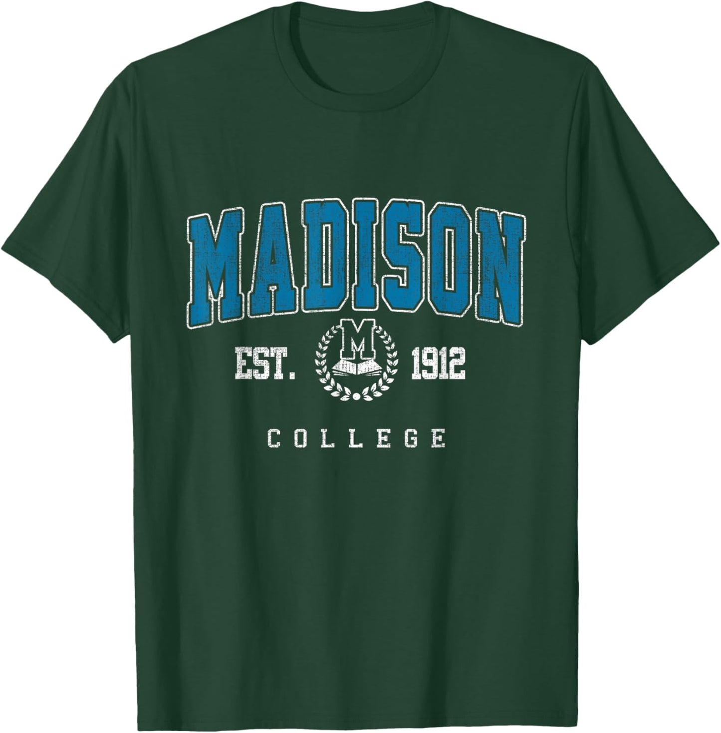 Madison Tech – Vintage University Arch & Women T-Shirt - T-Shirt | Forest