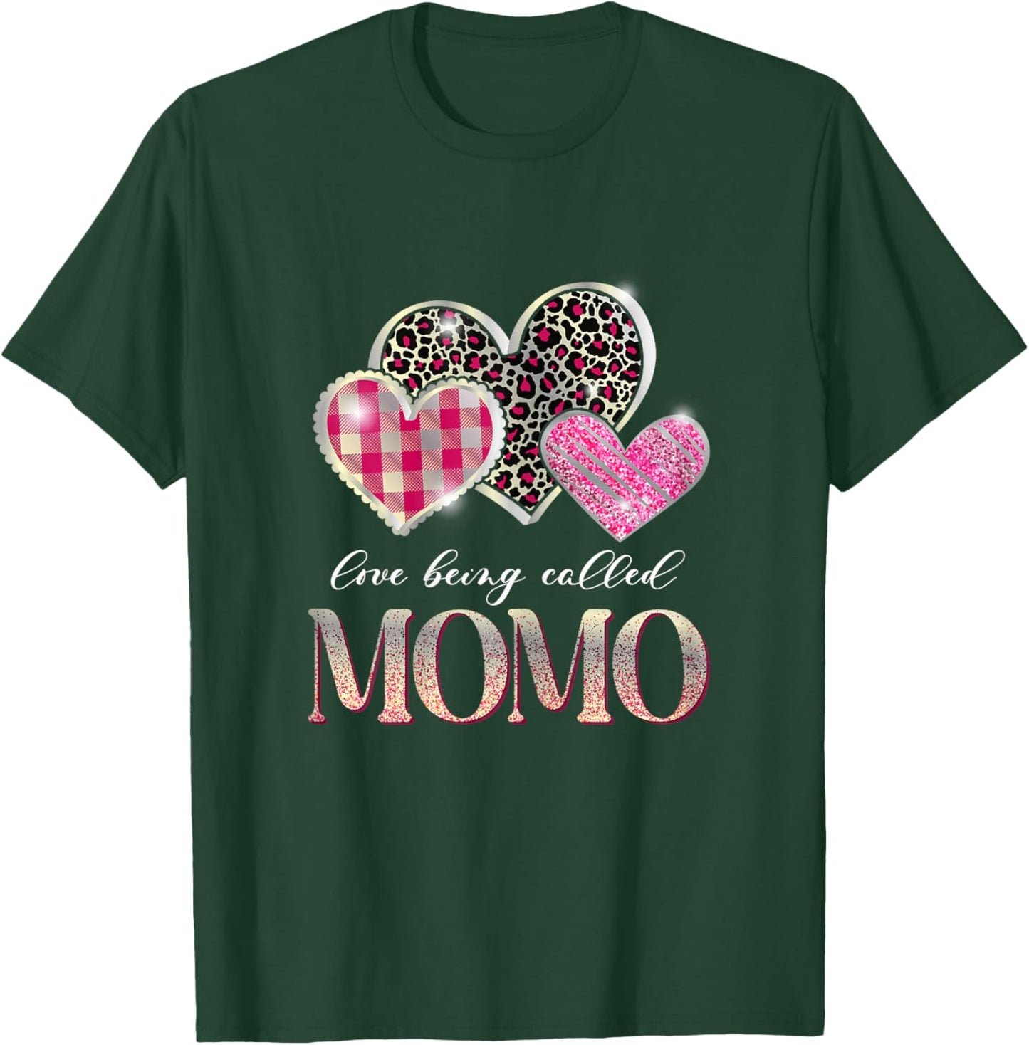 I Love Being Called Momo Mother's Day Leopard Mom Grandma T-Shirt - T-Shirt | Forest