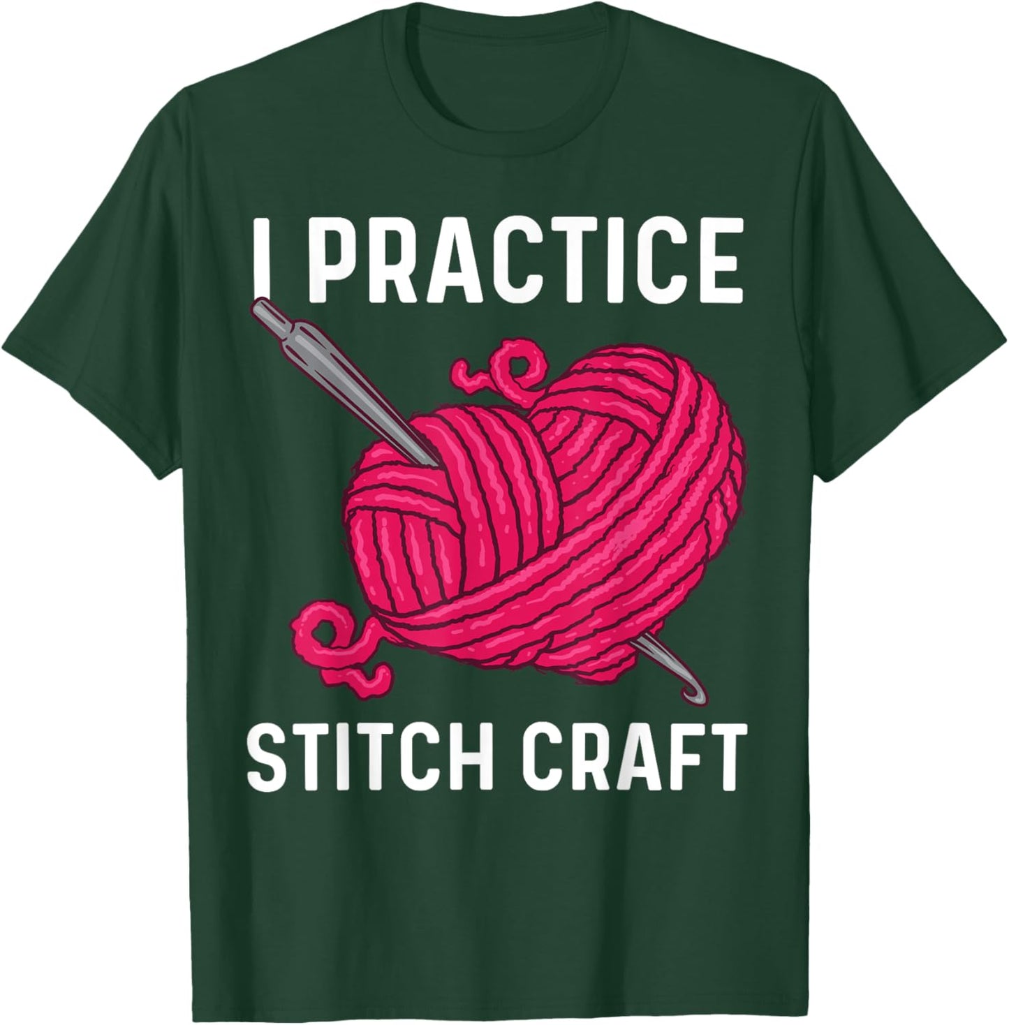 Best Crocheting Art Women Crocheter Crochet Lover T-Shirt - T-Shirt | Forest