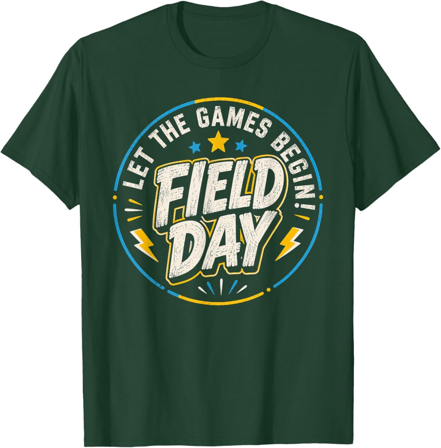 Field Day 2026 Let The Games Begin Teacher T-Shirt - T-Shirt | Forest