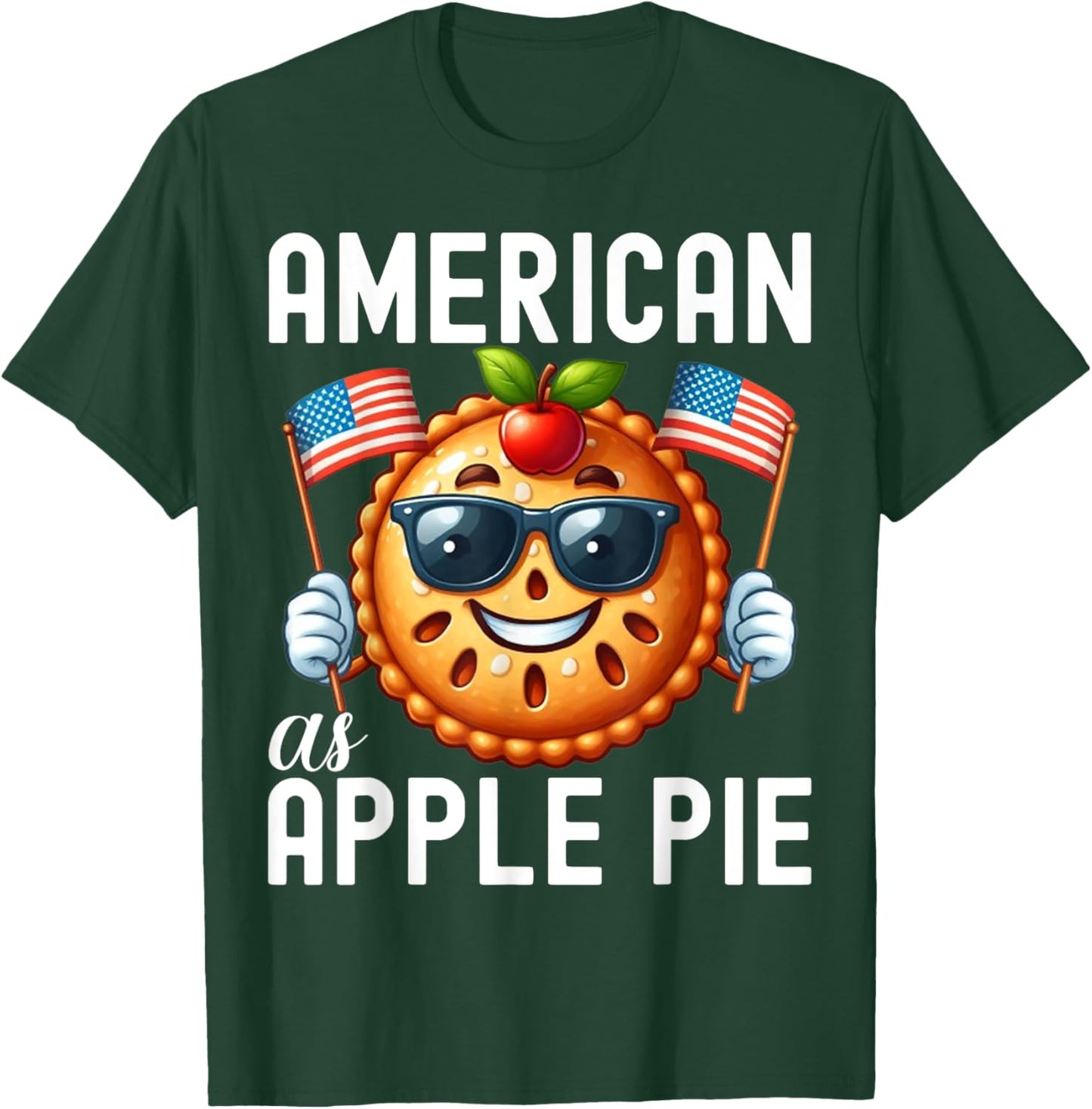 Cute American as Apple Pie shirt Women Kids T-Shirt - T-Shirt | Forest