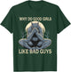 Why Do Good Girls Like Bad Guys Cringe Werewolf Wolf Meme T-Shirt - T-Shirt | Forest