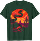 Rattlesnake with Skull Desert Snake Western Gothic Sunset T-Shirt - T-Shirt | Forest