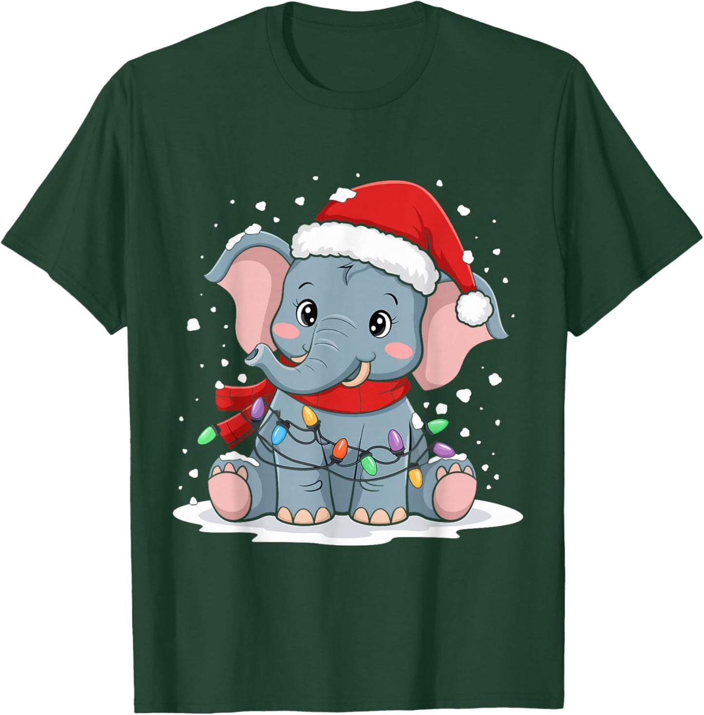 Christmas Elephant T-Shirt - T-Shirt | Forest