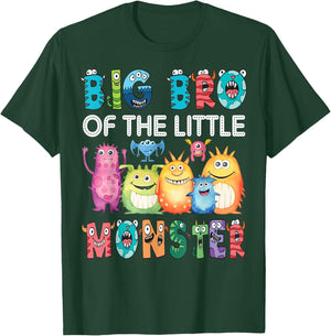 Big Bro Of The Little Monster Kids 1St Birthday Party T-Shirt - T-Shirt | Forest
