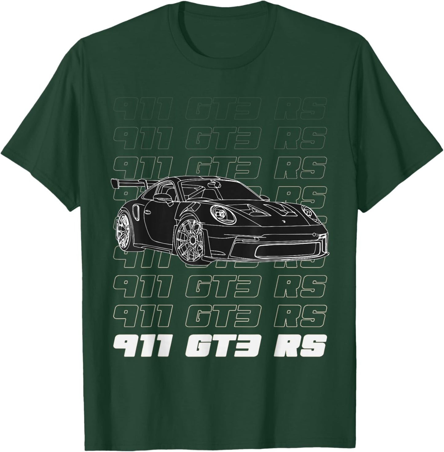 Exclusive 911 GT3 RS Silhouette Meme Coin Motorsport SE T-Shirt - T-Shirt | Forest
