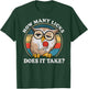 How Many Licks Does It Take Owl Lovers T-Shirt - T-Shirt | Forest
