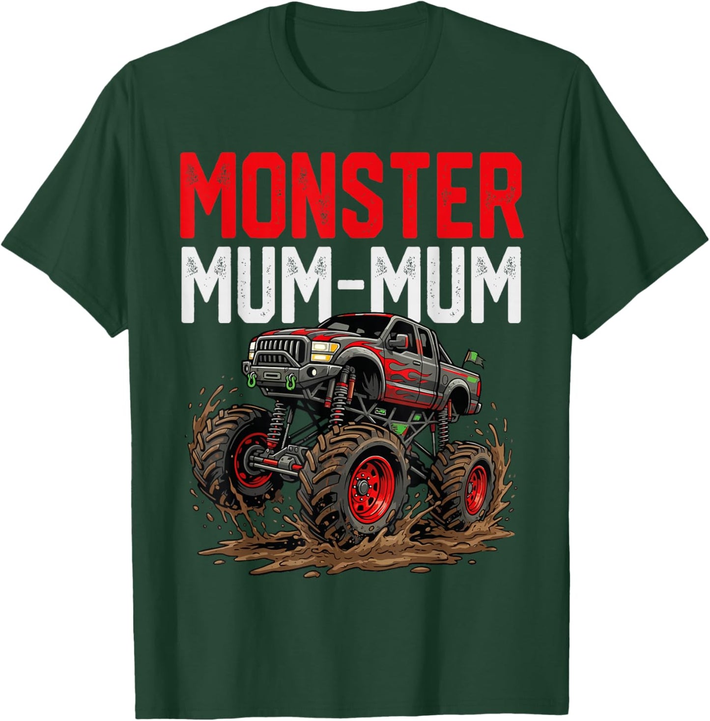 Monster Mum-Mum Monster Truck Mothers Day Family Matching T-Shirt - T-Shirt | Forest