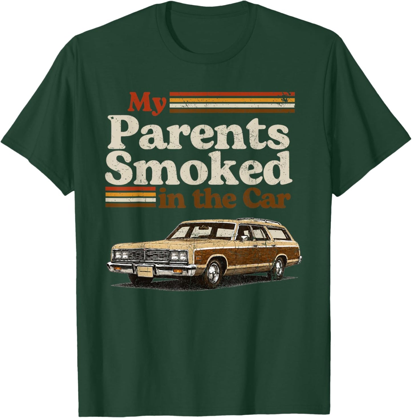 My Parents Smoked in The Car Funny Vintage Classic Meme Art T-Shirt - T-Shirt | Forest