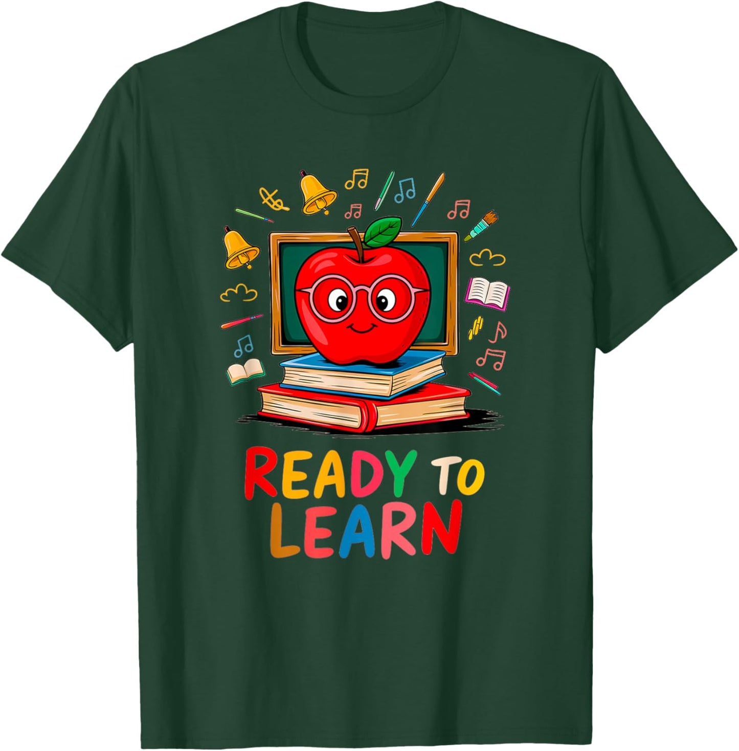 Reads Across America Reading Teacher Books Reader Kids T-Shirt - T-Shirt | Forest