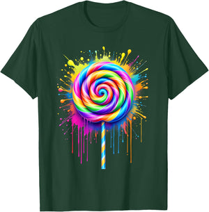 Candy Candy Costume Women's Carnival Lollipop Fancy Dress T-Shirt - T-Shirt | Forest