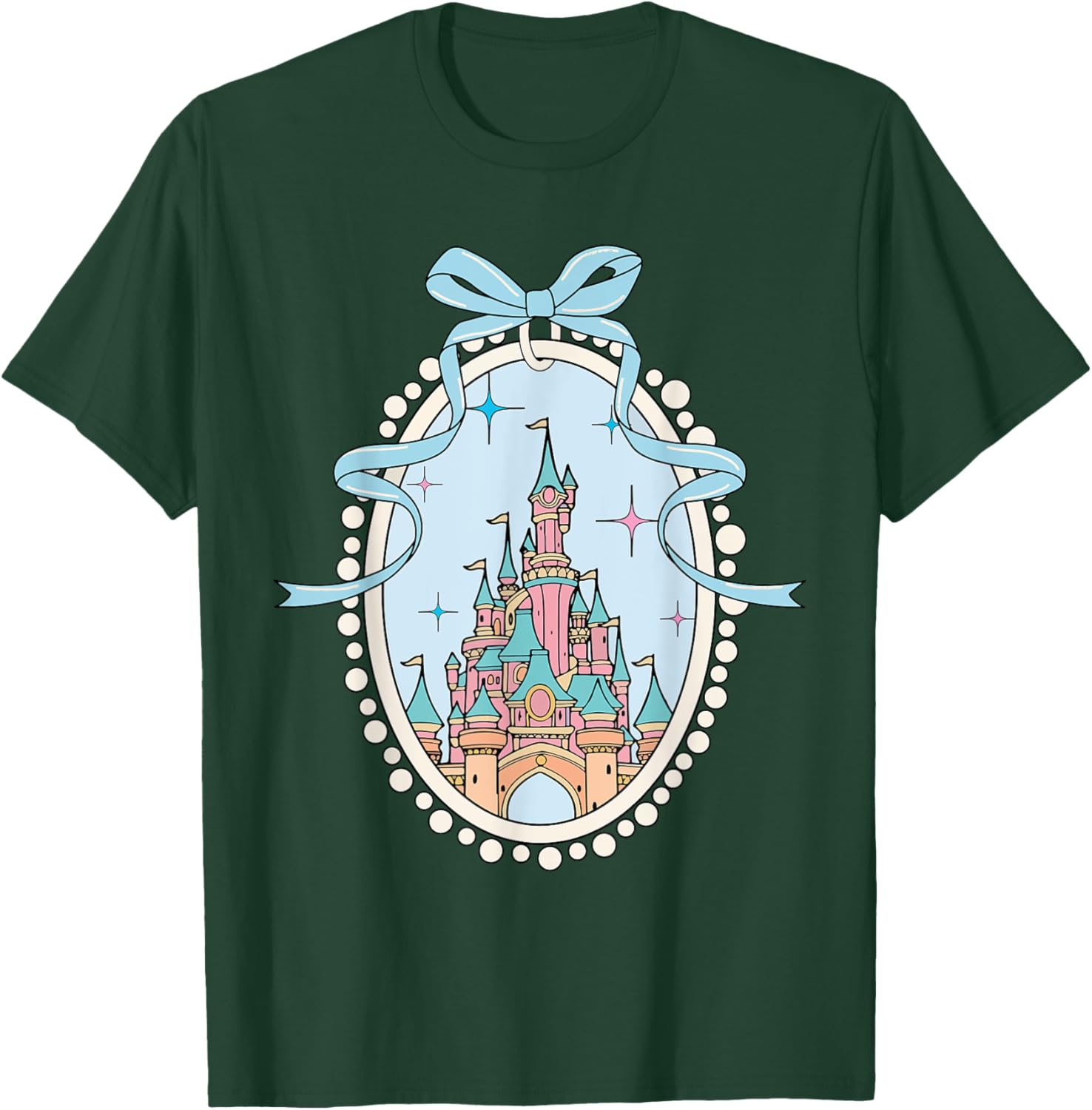 Cute Magical Fairytale Castle Costume for Kids and Girls T-Shirt - T-Shirt | Forest