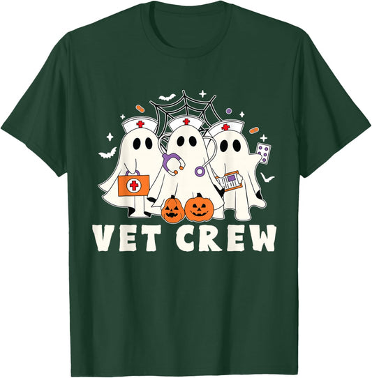 Vet boo crew Veterinarian veterinary technician Halloween T-Shirt - T-Shirt | Forest