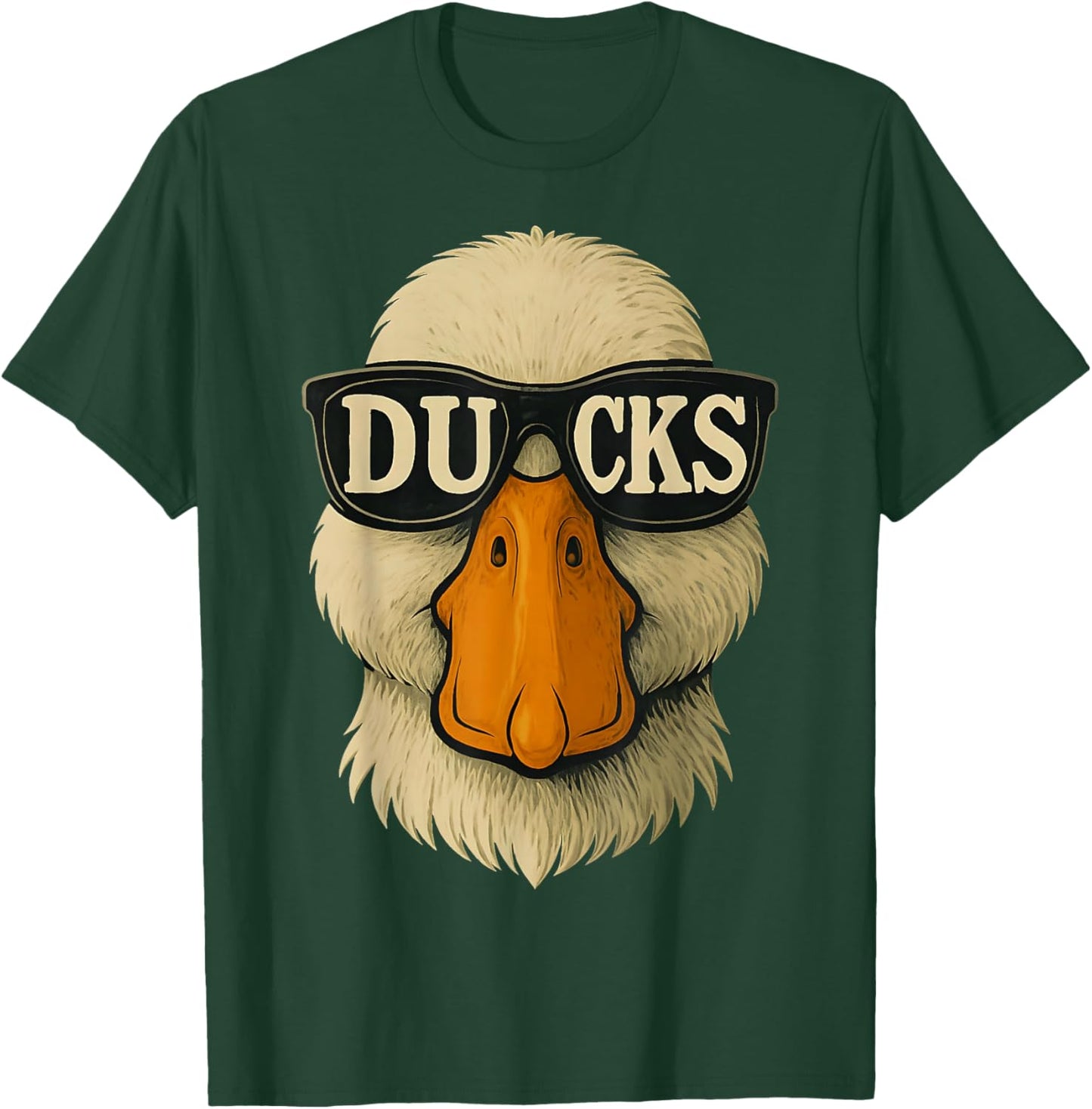 Retro Ducks Name Graphic Apparel Women Kid Boy Girl T-Shirt - T-Shirt | Forest