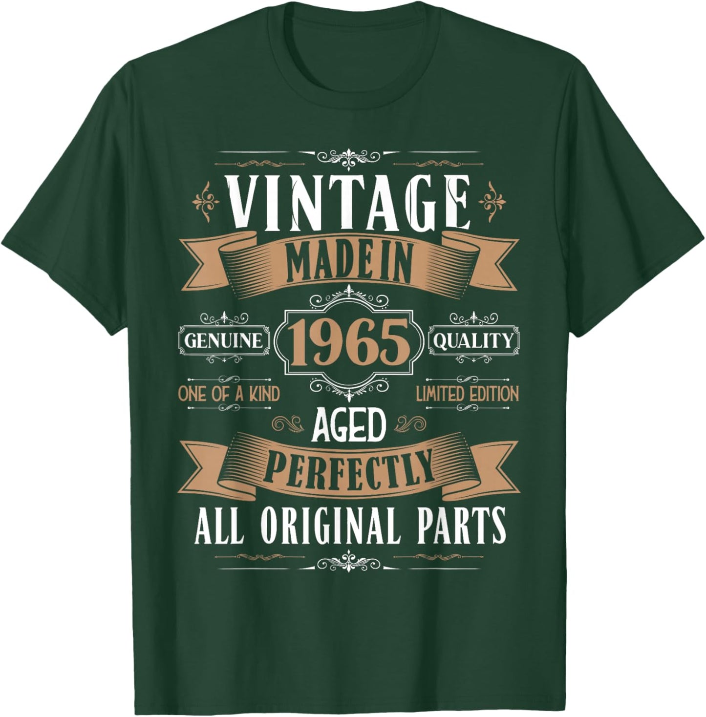 Vintage 60th Birthday Men Born 1965 60 Years Old Bday Men's T-Shirt - T-Shirt | Forest