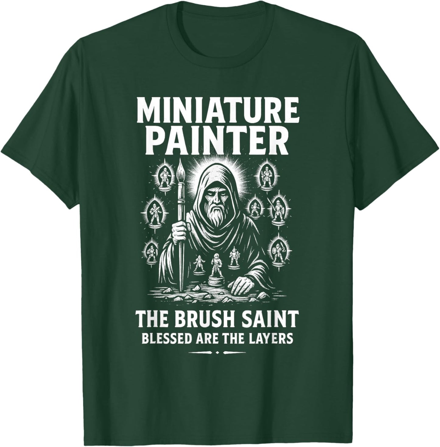 Miniature Painter Funny Wargaming HobbyTabletop RPG Gamer T-Shirt - T-Shirt | Forest