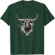 Majestic Bull Head Art: Bold Western Style Statement T-Shirt - T-Shirt | Forest