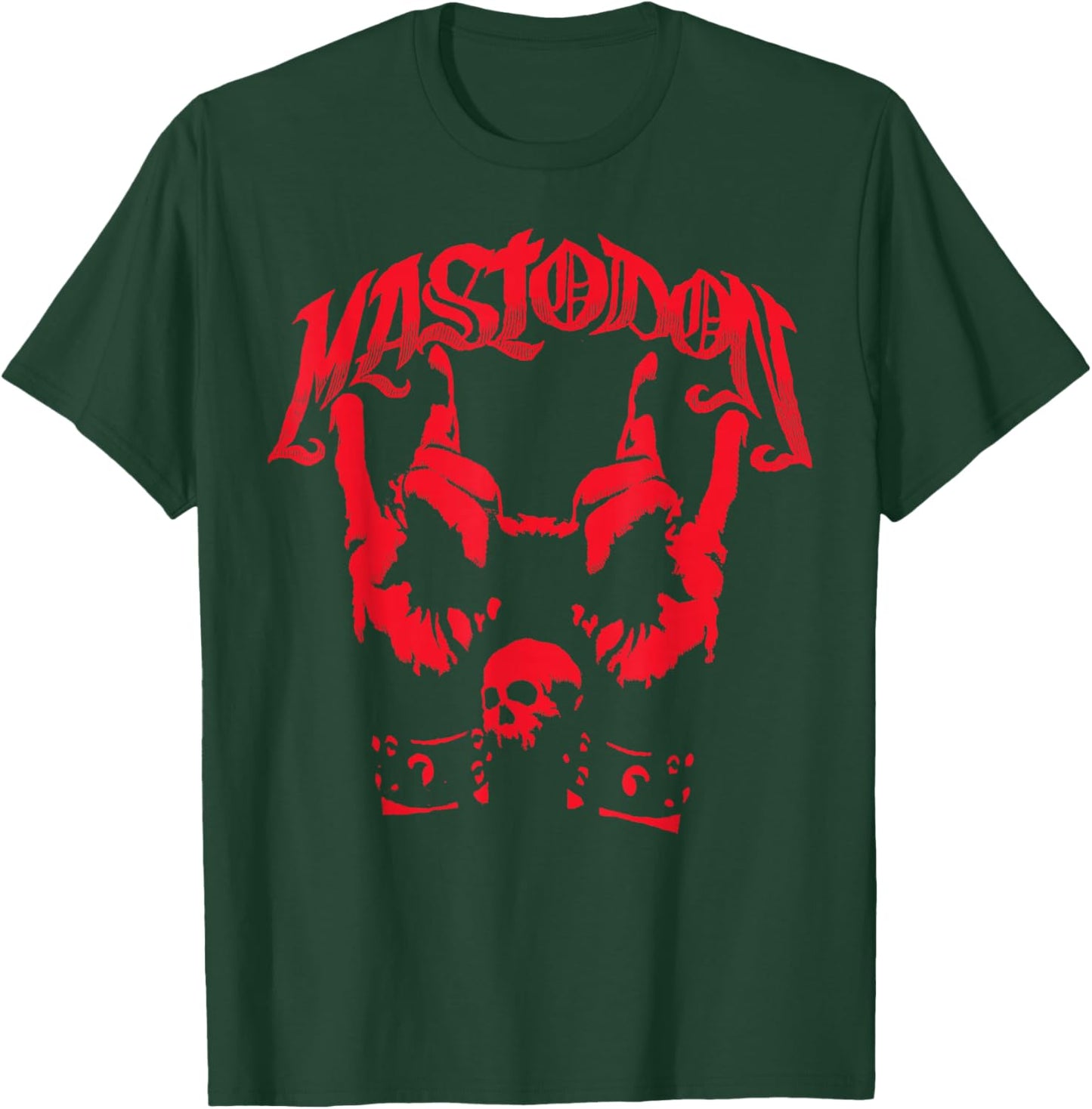 Mastodon – Devil Horns Adult T-Shirt - T-Shirt | Forest
