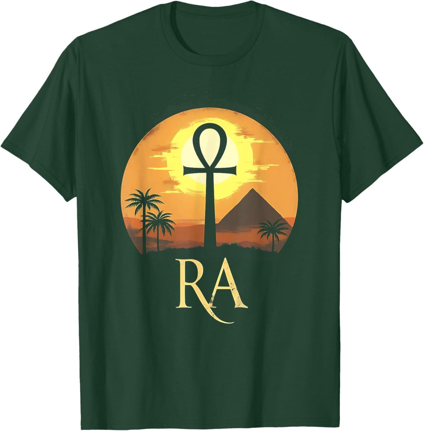 Ra Egyptian Sun God Ankh of Ra T-Shirt - T-Shirt | Forest