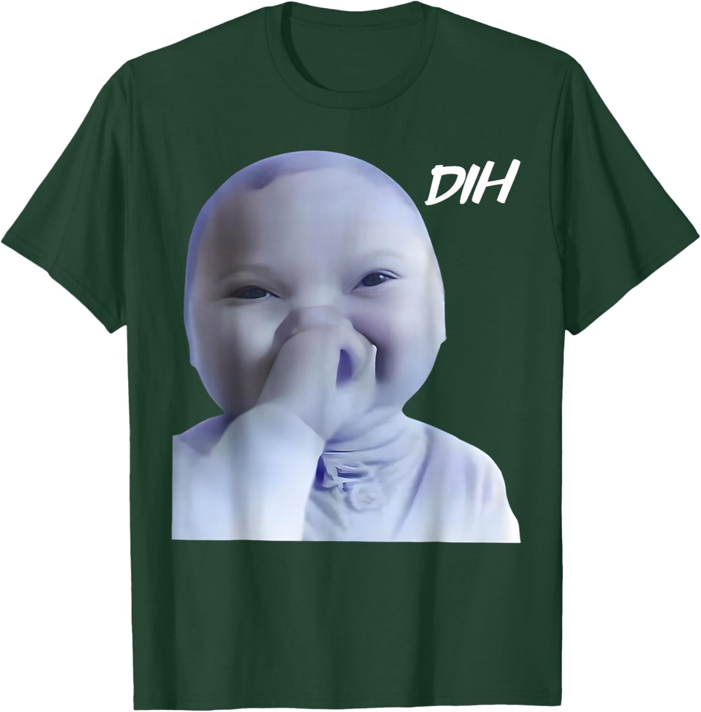 Ai Baby Dih Meme Funny Ai Baby Holding Laugh Brainrot T-Shirt - T-Shirt | Forest