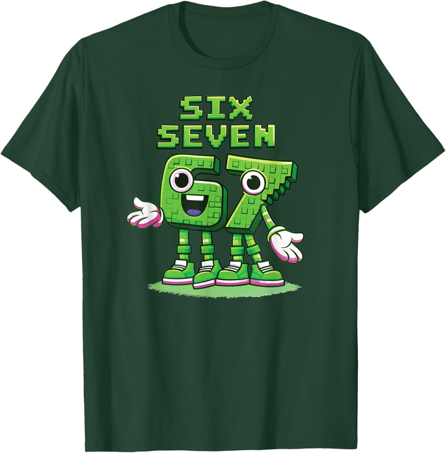 67 Six Seven 6-7 Sweet Italian Brainrot Kids Meme Shirt Boys T-Shirt - T-Shirt | Forest