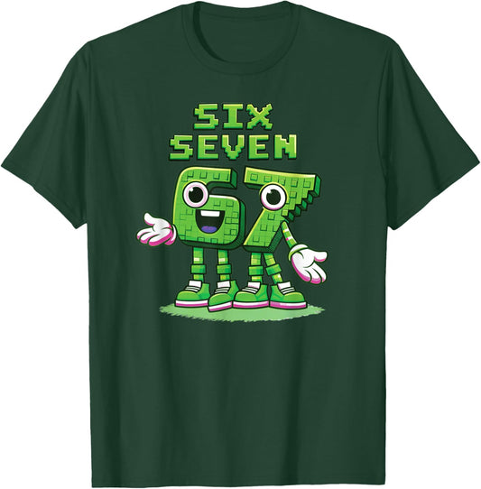 67 Six Seven 6-7 Sweet Italian Brainrot Kids Meme Shirt Boys T-Shirt - T-Shirt | Forest