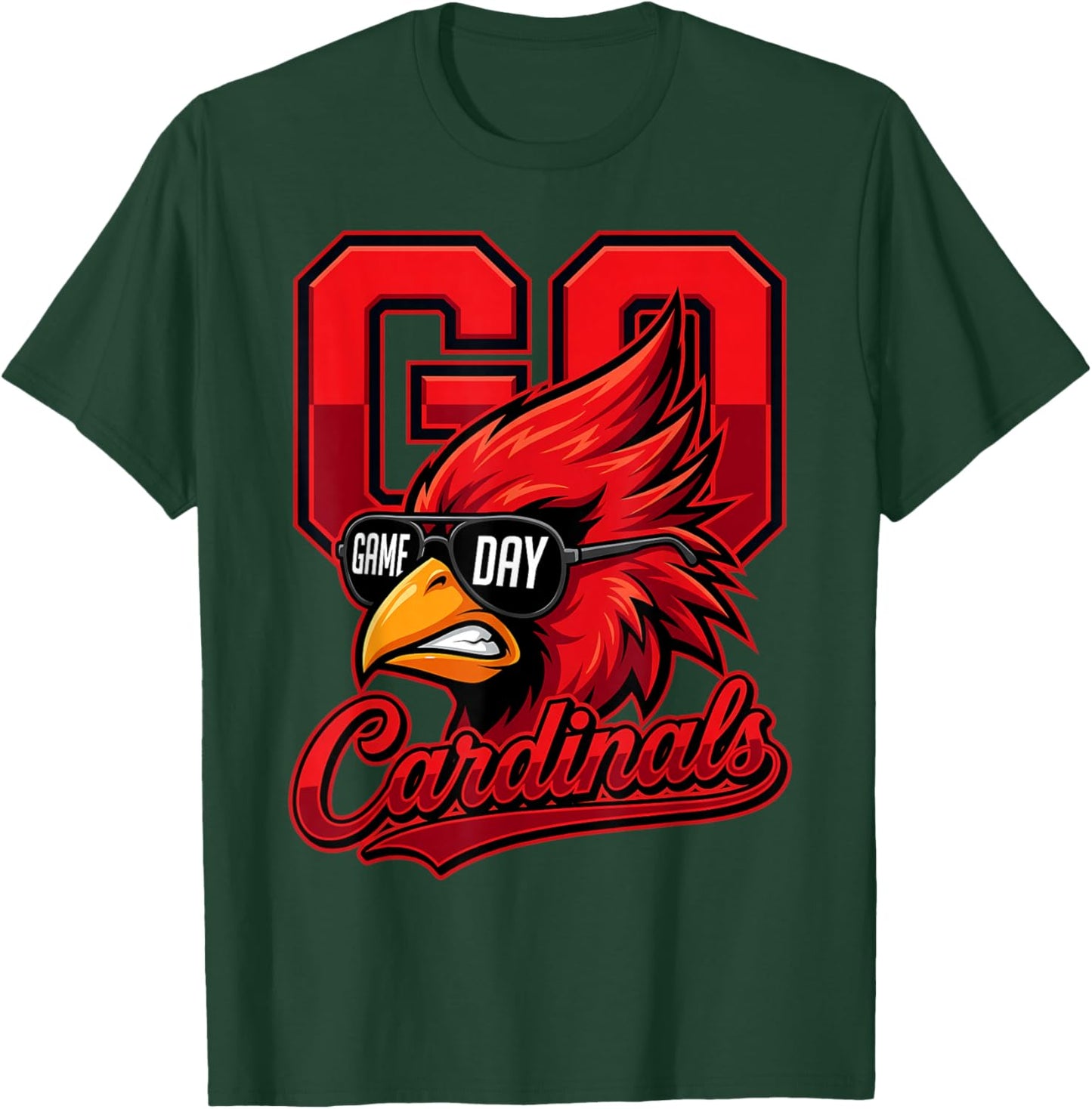 Cardinals Vintage Design Men Women Kids T-Shirt - T-Shirt | Forest