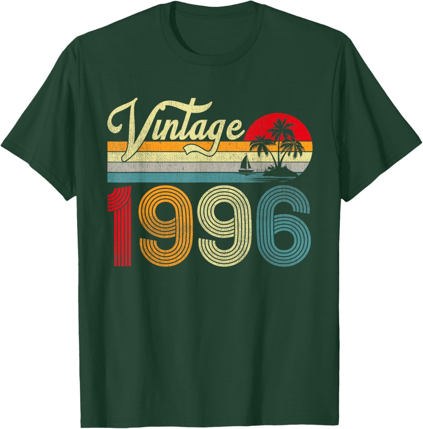 30 Years Old Gifts Vintage 1996 30th Birthday Men Women T-Shirt - T-Shirt | Forest