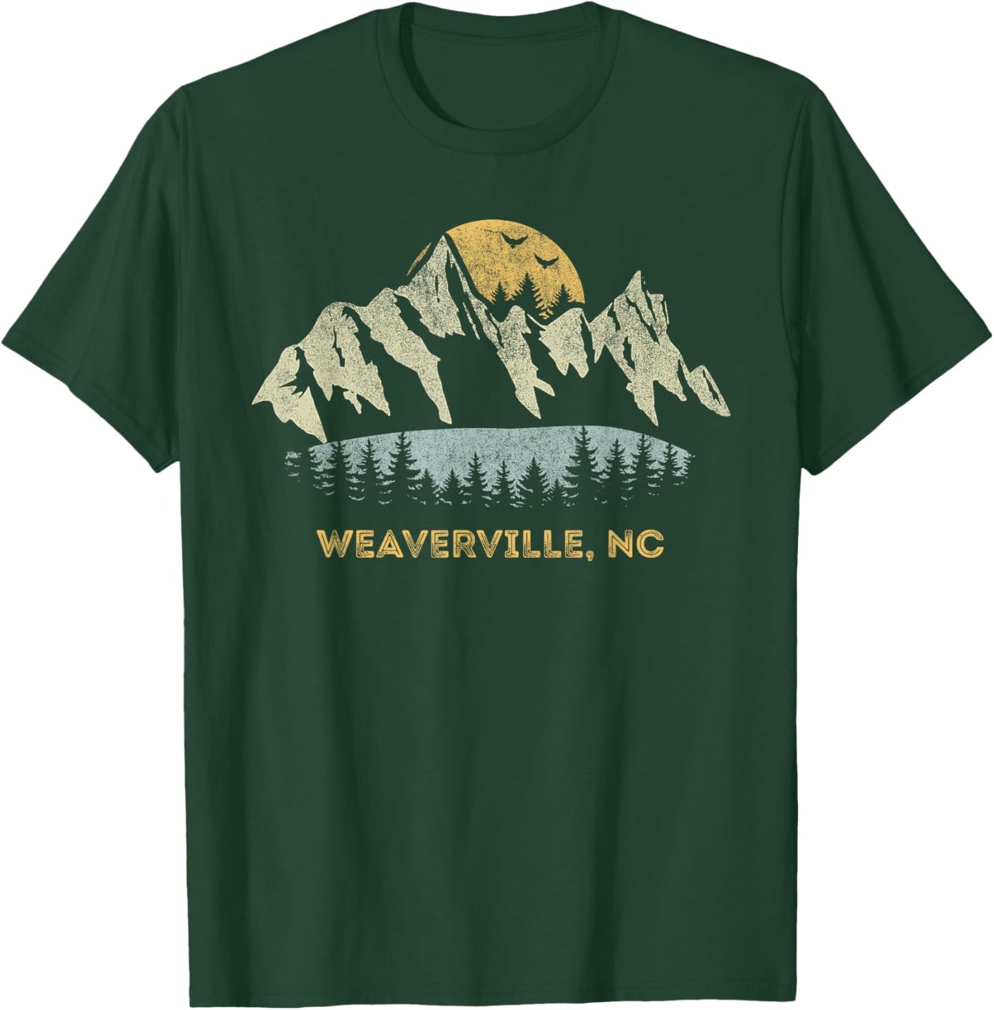 Weaverville North Carolina Mountain Sunset Sunrise NC T-Shirt - T-Shirt | Forest