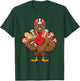 Thanksgiving Football Cool Football Turkey Kids Boys T-Shirt - T-Shirt | Forest