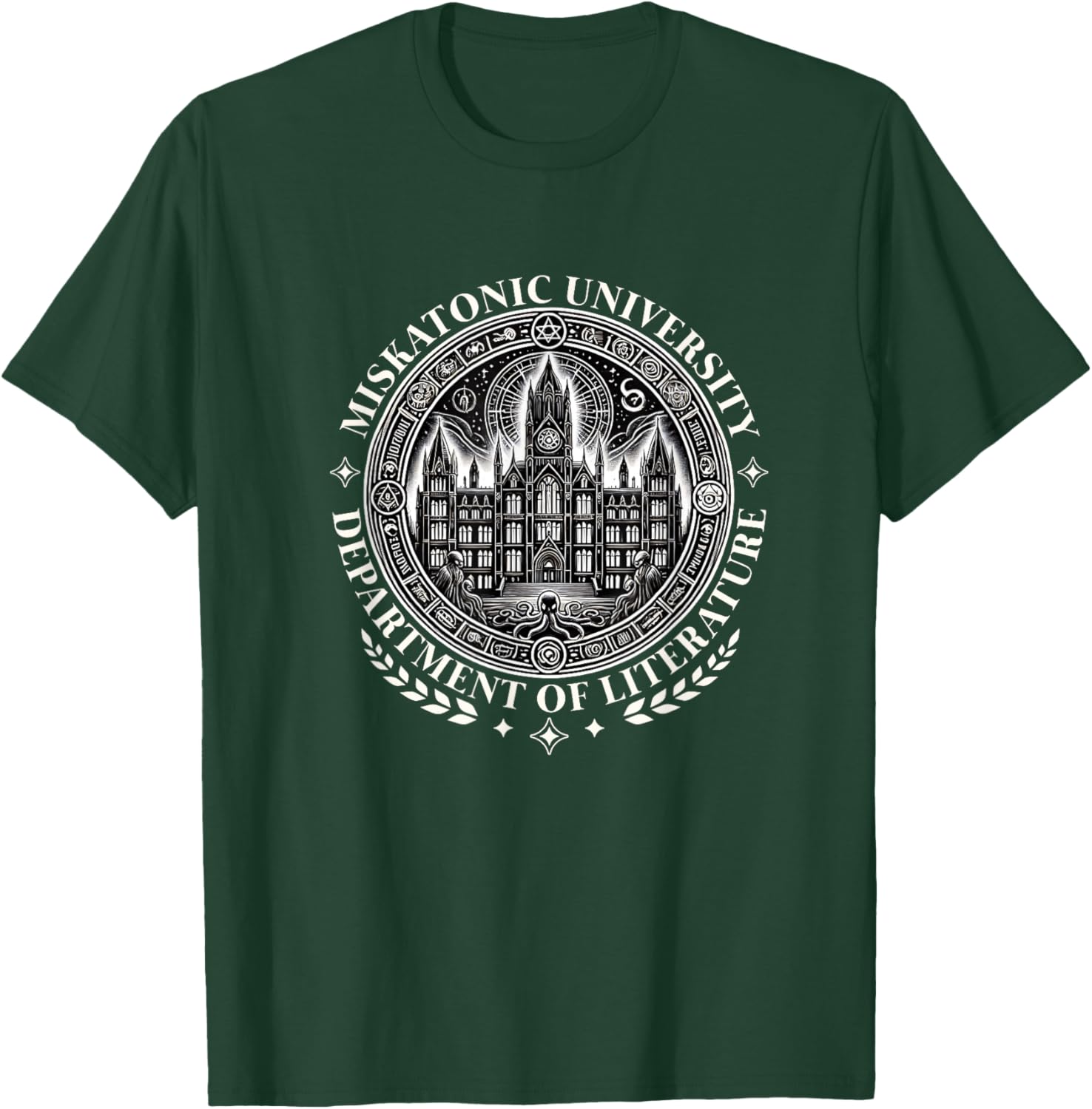 Miskatonic University Lovecraftscher Cthulhus Ruf Literature T-Shirt - T-Shirt | Forest