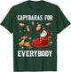 Capybaras For Everybody Christmas Santa Claus Capybara Xmas T-Shirt - T-Shirt | Forest