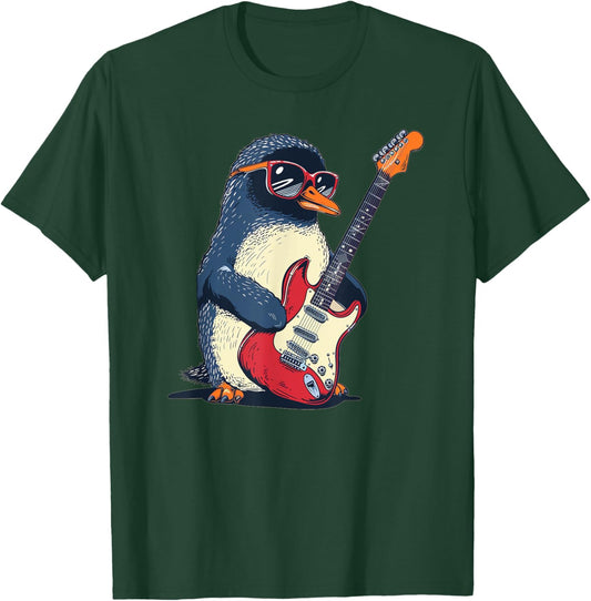 Nice Penguin Costume for emperor Penguin and Guitarists Fans T-Shirt - T-Shirt | Forest