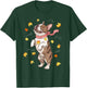 Cute Dog Autumn Fall Breeze Leaves French Bulldog T-Shirt - T-Shirt | Forest