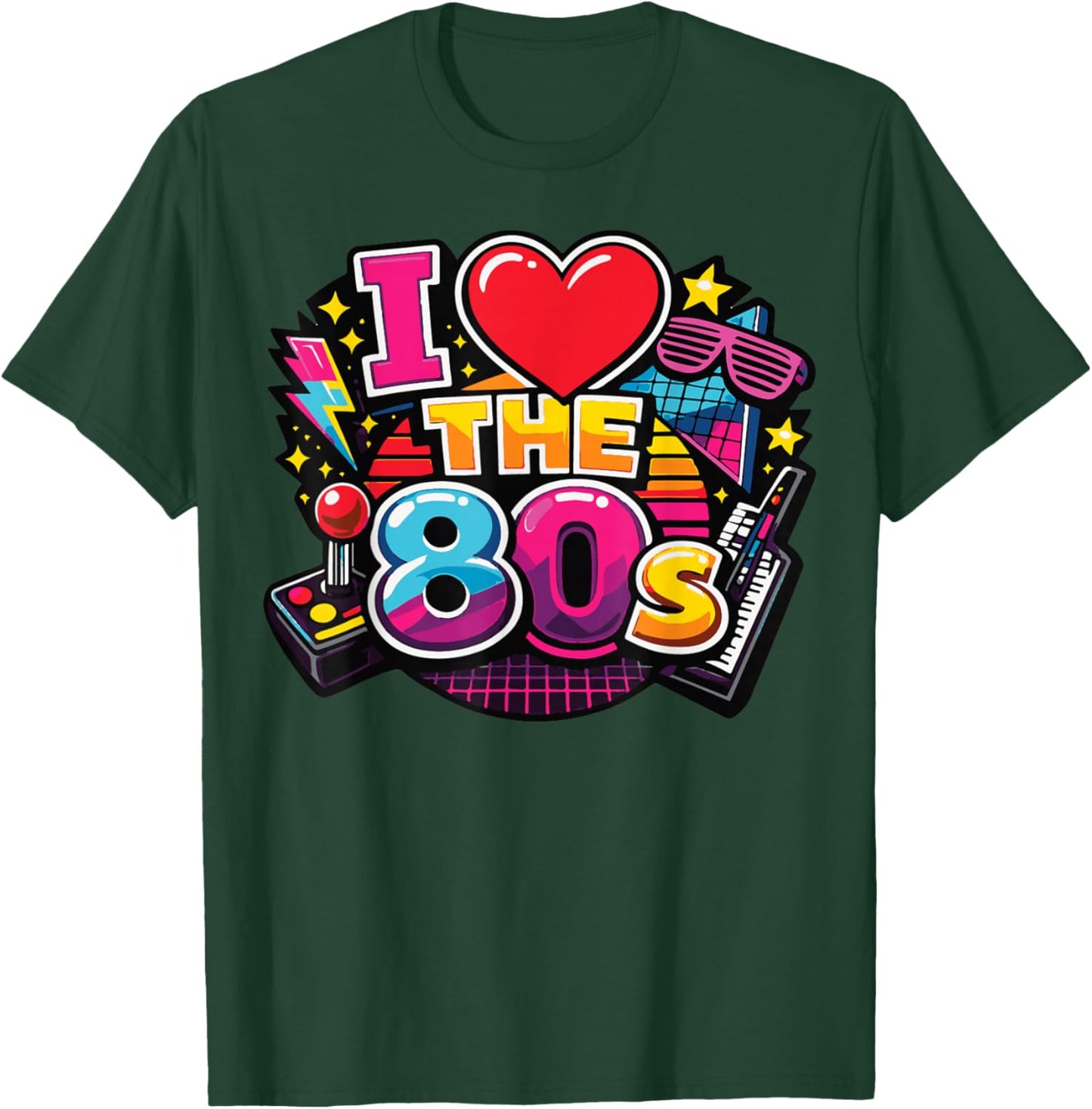 I Love The 80s T-Shirt - T-Shirt | Forest