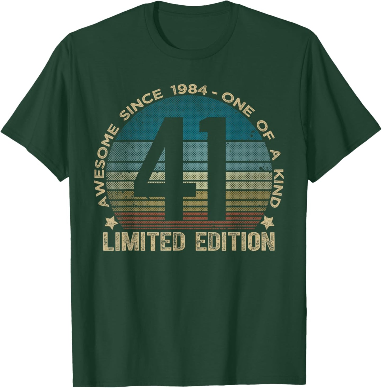 41 Year Old Gifts Vintage 1984 Limited Edition 41st Birthday T-Shirt - T-Shirt | Forest