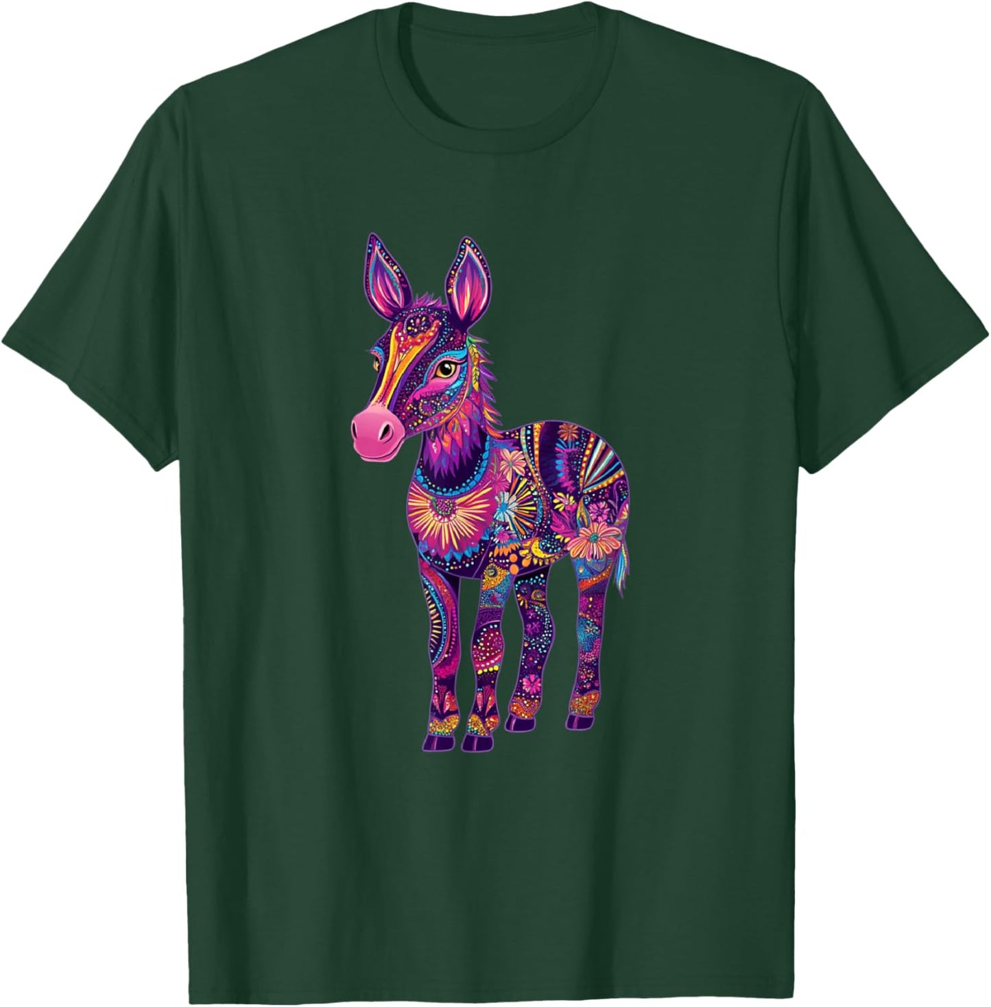Aesthetic Mule Graphic Cute Mule Women Girls T-Shirt - T-Shirt | Forest