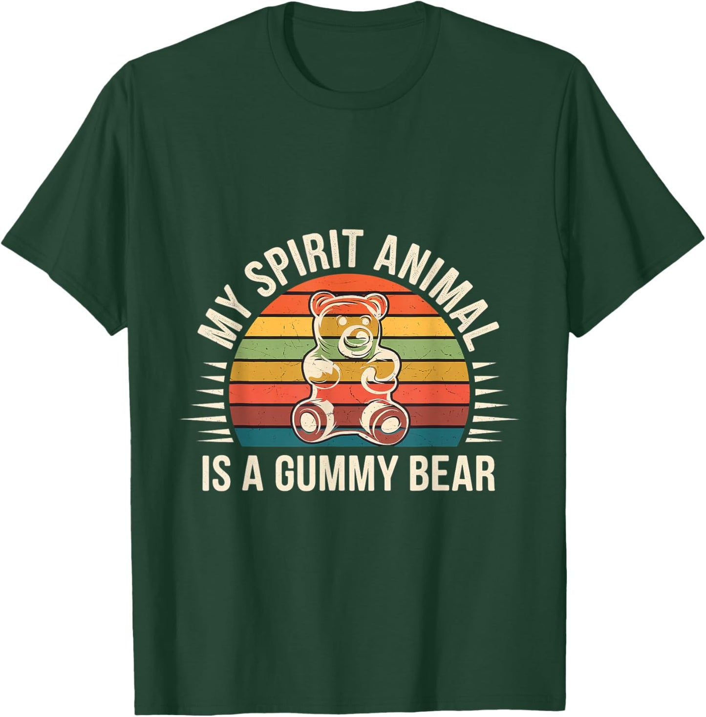 My Spirit Animal Is A Gummy Bear Candy Lover Kid T-Shirt - T-Shirt | Forest