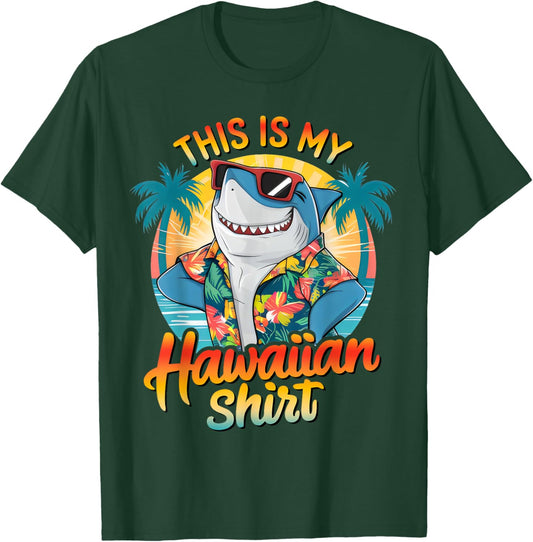 This Is My Hawaiian Shirt Tropical Luau Costume Party Hawaii T-Shirt - T-Shirt | Forest