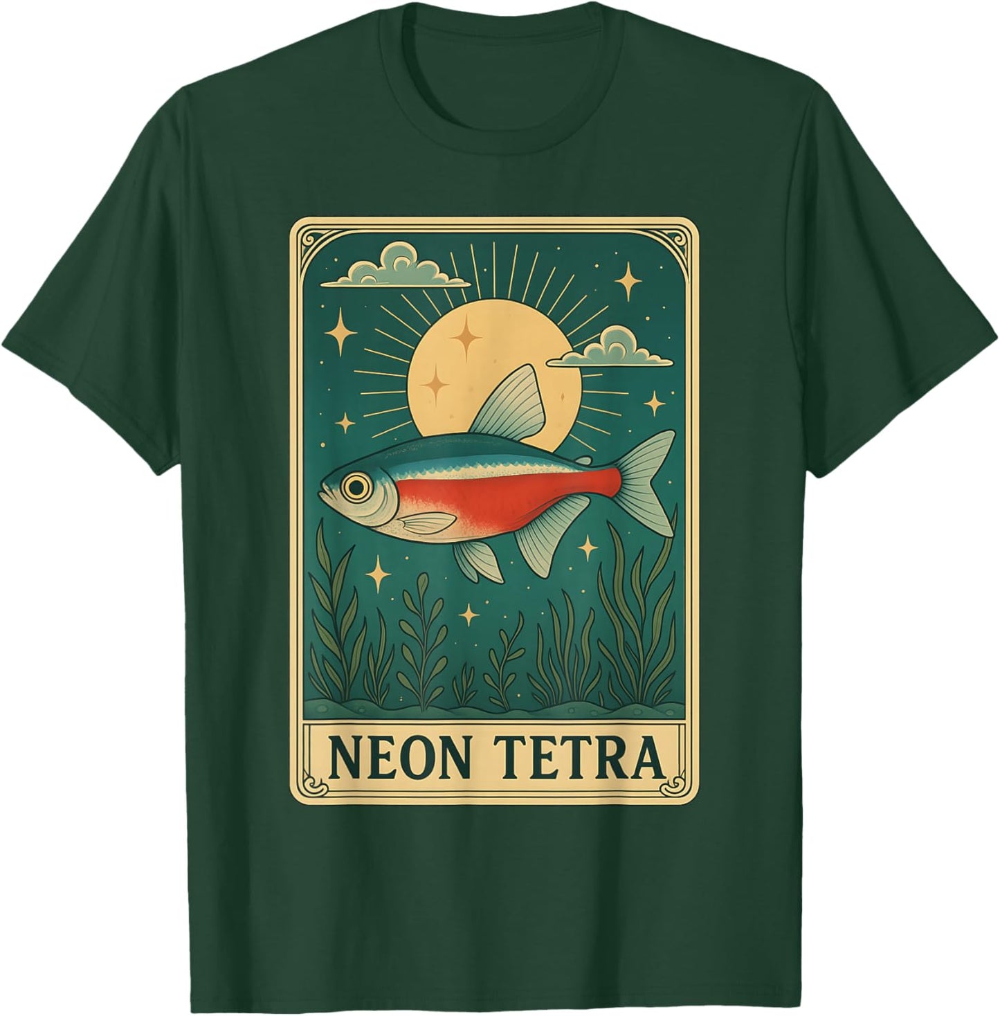Neon Tetra Tarot Card T-Shirt - T-Shirt | Forest