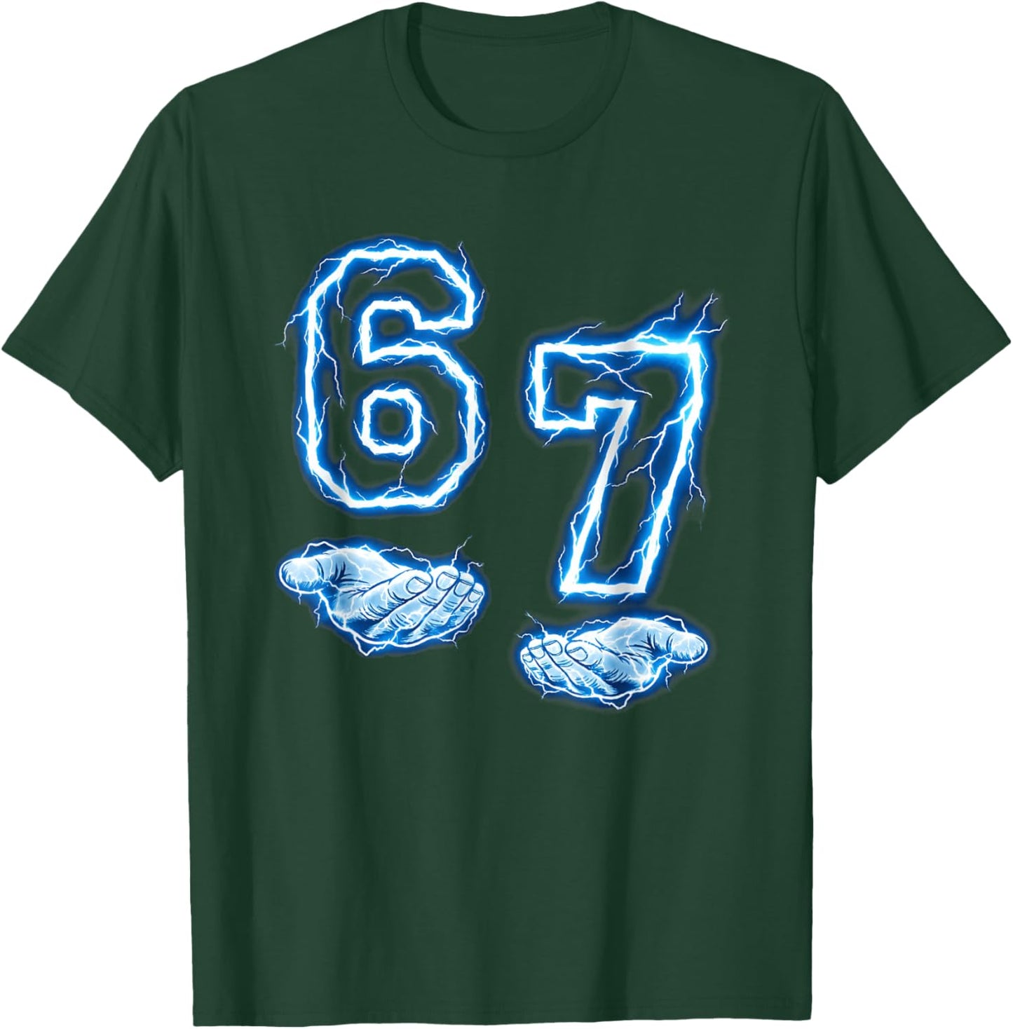 Six Seven 67 Meme - Funny Gen Alpha 6 7 T-Shirt - T-Shirt | Forest